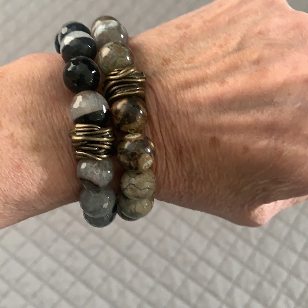 NWOT. TWO BEADED BRACELETS